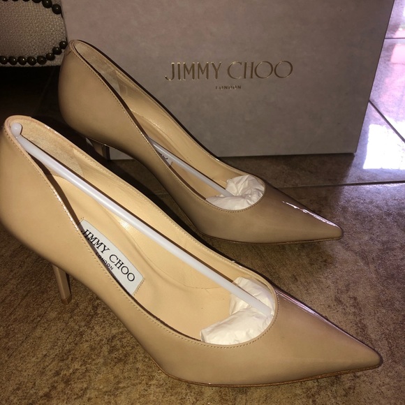 Jimmy Choo Shoes - Jimmy Choo Agnes Patent Leather Pointed Toe Pumps